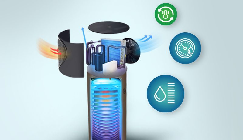 hot water heat pump technology of SLA