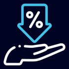 50% LESS ENERGY 65% LESS ENERGY